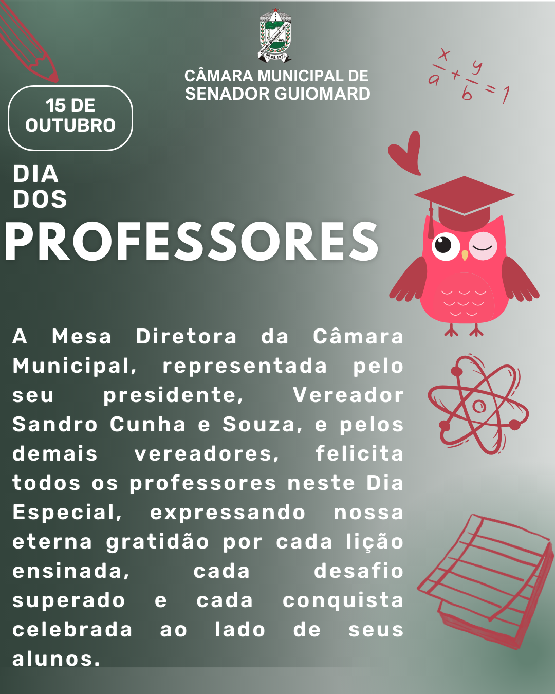 15 de Outubro Dia do Professor